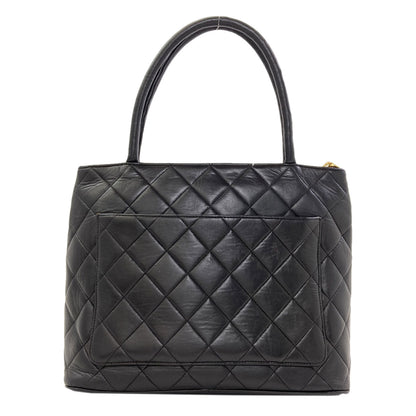 CHANEL Medallion GoldHardware Tote Bag Lambskin Ladies [Used]