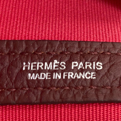 HERMES Garden Party PM Silver Hardware Handbag Towar Officche Ladies [Used]