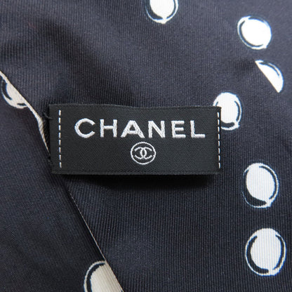 CHANEL COCO Mark Slim Band Scarf Silk Ladies [Used]