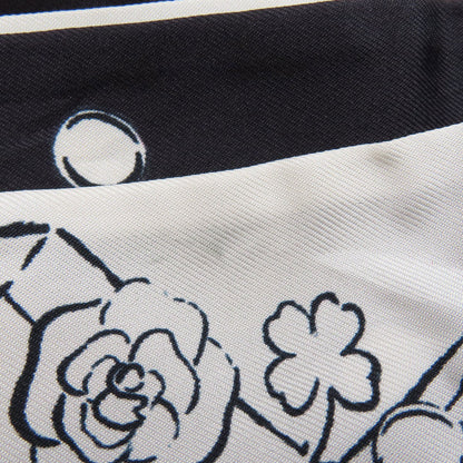 CHANEL COCO Mark Slim Band Scarf Silk Ladies [Used]