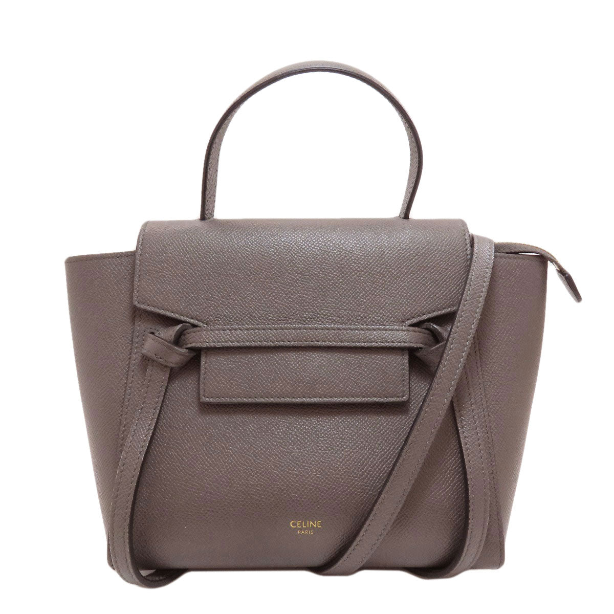 CELINE Belt bag nano 2WAY Handbag Calf Ladies [Used]