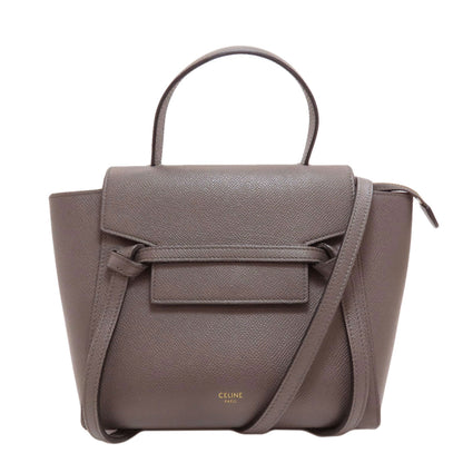 CELINE Belt bag nano 2WAY Handbag Calf Ladies [Used]