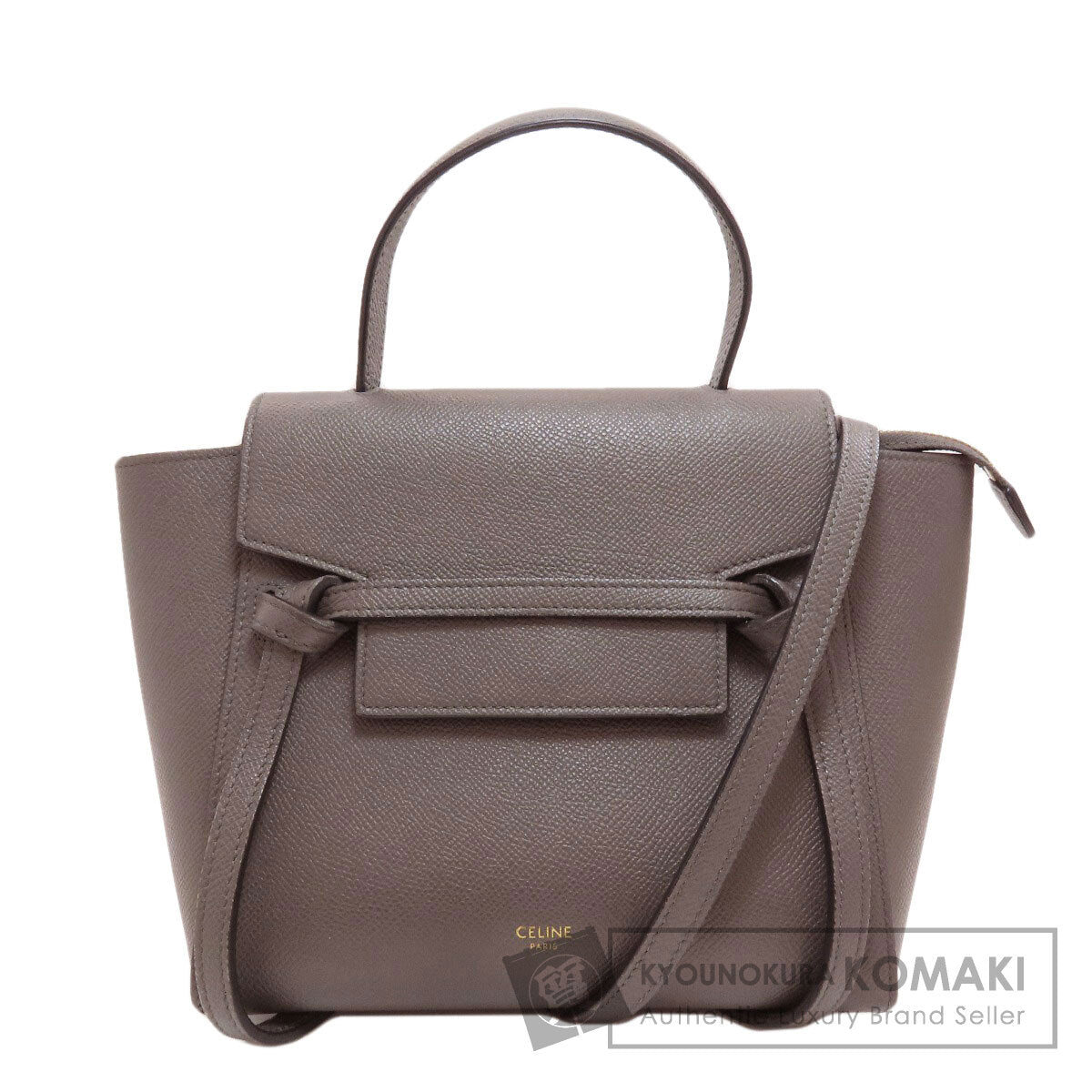 CELINE Belt bag nano 2WAY Handbag Calf Ladies [Used]
