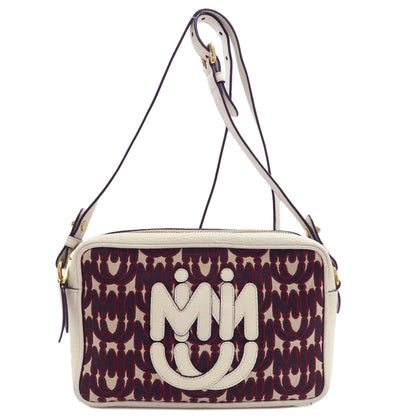 MIUMIU logo Shoulder Bag Leather Ladies [Used]