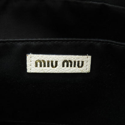 MIUMIU logo Shoulder Bag Leather Ladies [Used]