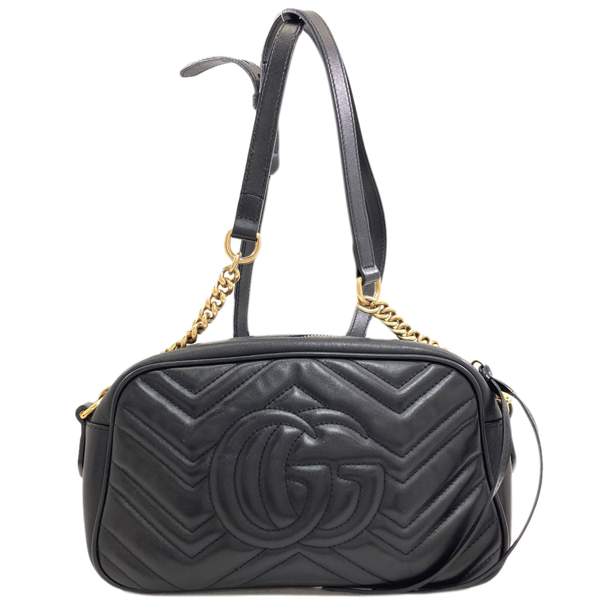 GUCCI 447632 GG Marmont ChainShoulder Shoulder Bag Calf Ladies [Used]