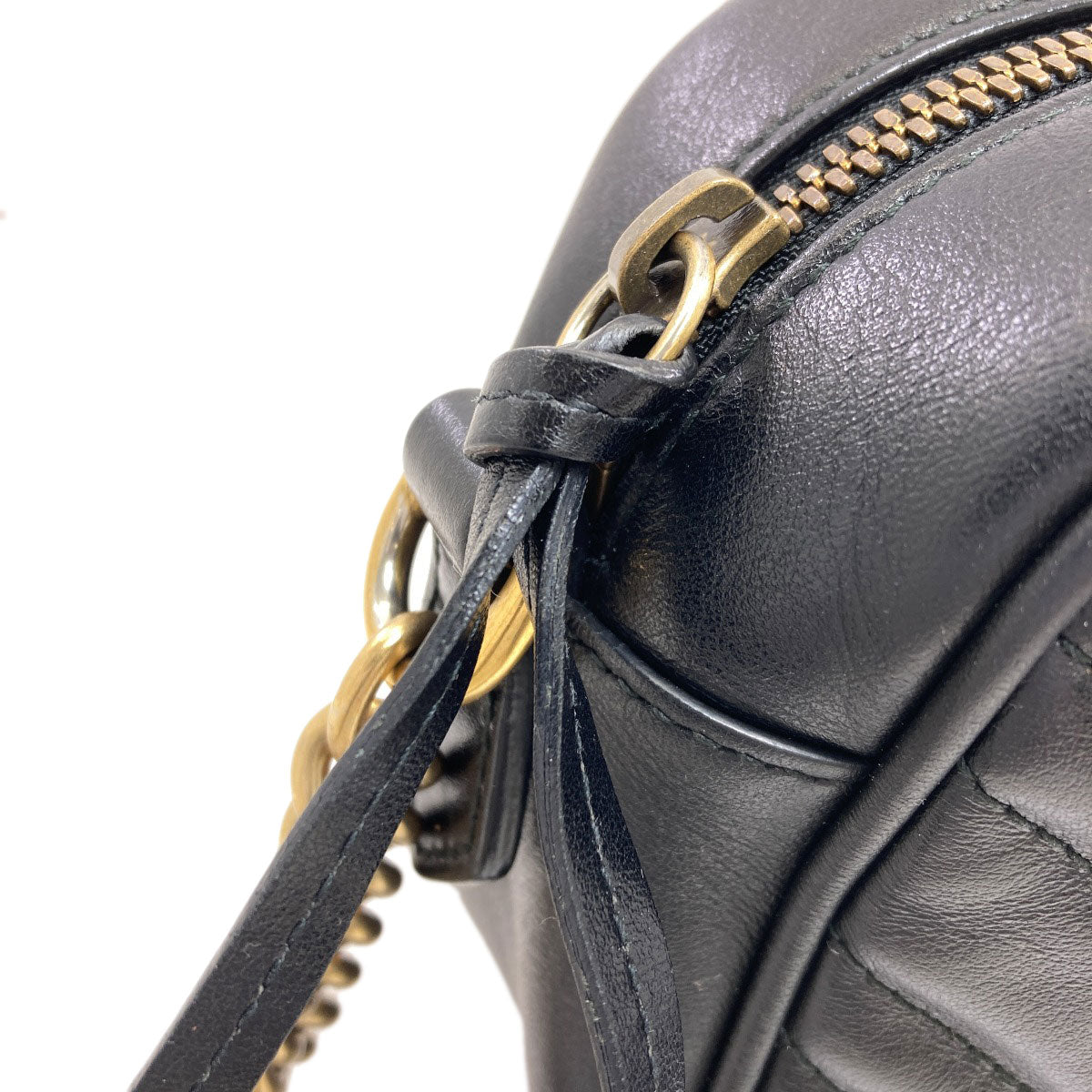 GUCCI 447632 GG Marmont ChainShoulder Shoulder Bag Calf Ladies [Used]