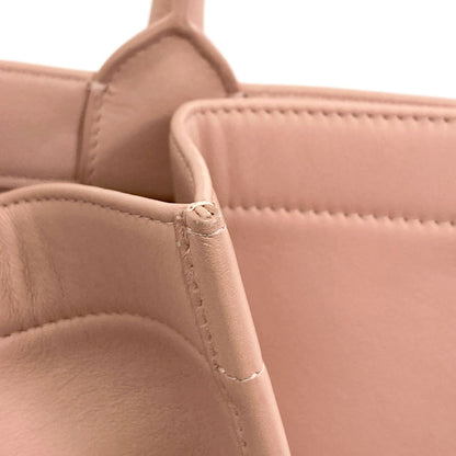 MIUMIU Book Tote Medium Embossed Logo Tote Bag Calf Ladies [Used]