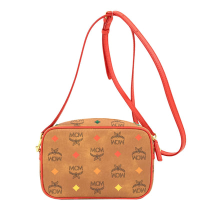 MCM Logo pattern diamond studs Shoulder Bag PVC Ladies [Used]