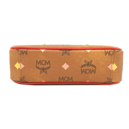 MCM Logo pattern diamond studs Shoulder Bag PVC Ladies [Used]
