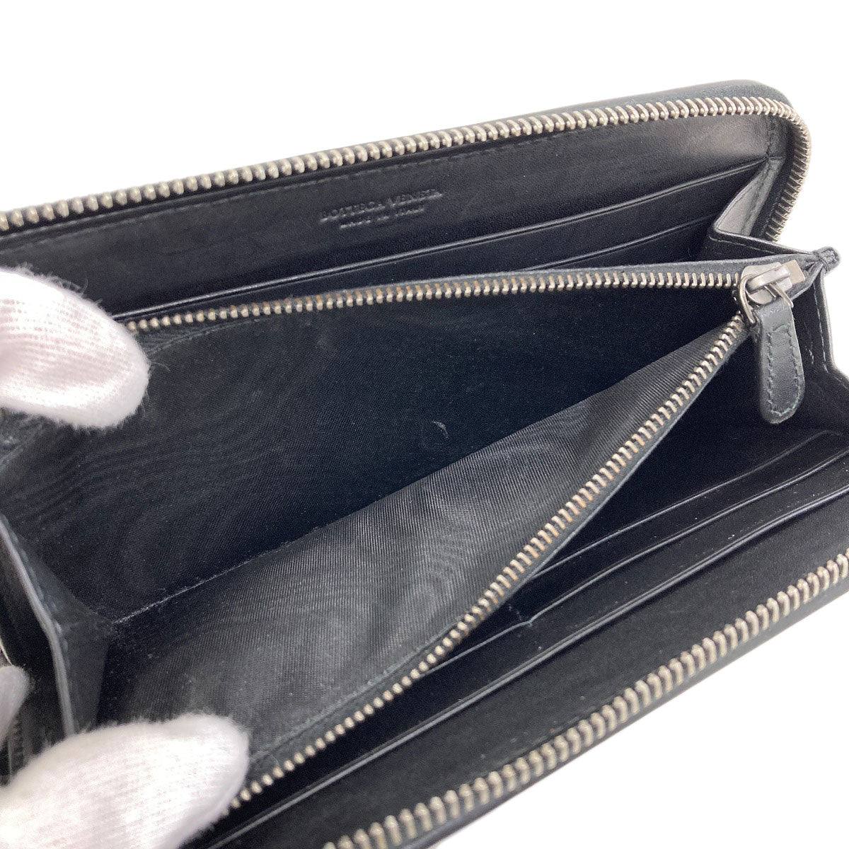 BOTTEGA VENETA Intrecciato Long wallet (with coin pocket) Calf Ladies [Used]