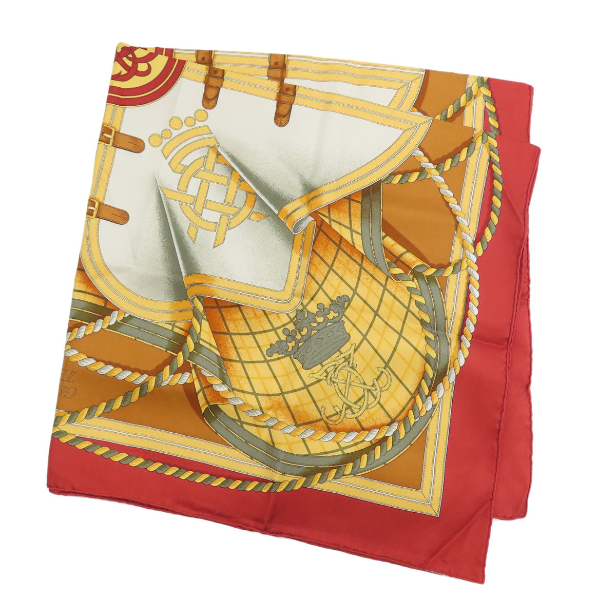 HERMES Carre90 Horse Dress Scarf Silk Ladies [Used]