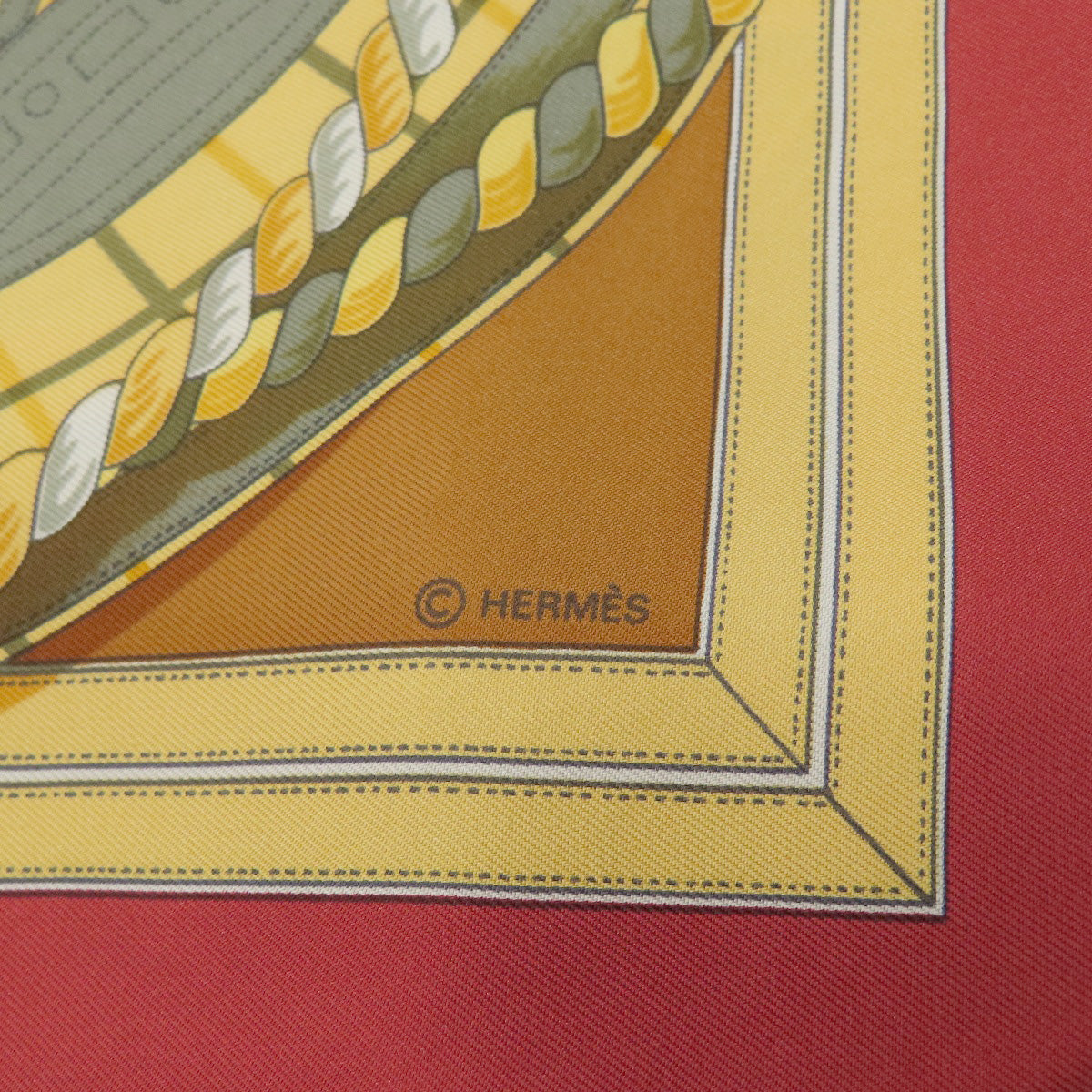 HERMES Carre90 Horse Dress Scarf Silk Ladies [Used]
