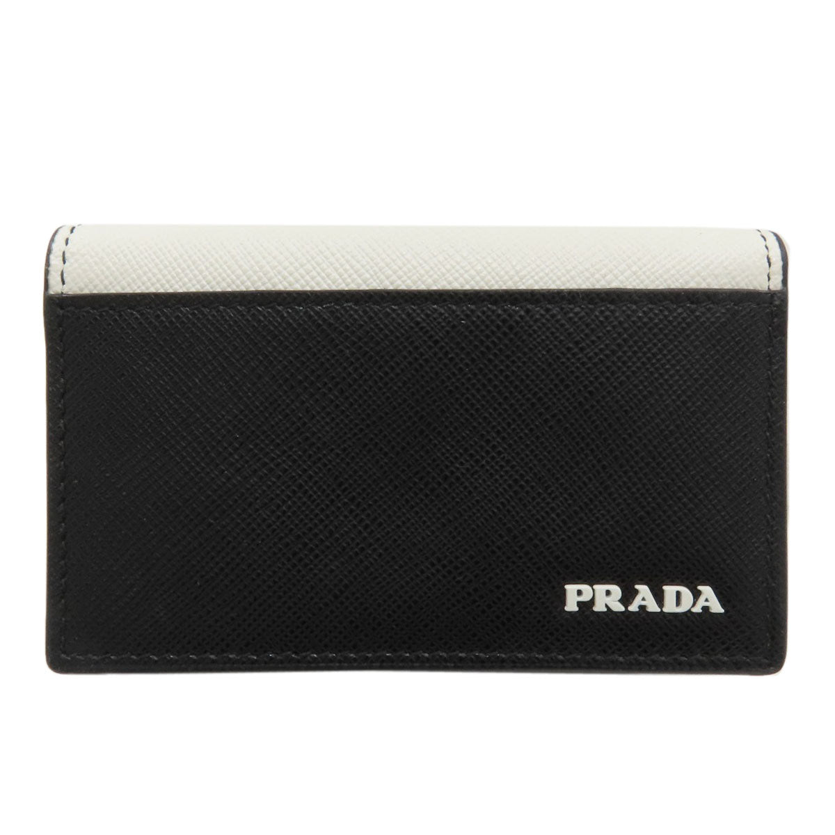 PRADA logo Card Case Safiano Ladies [Used]
