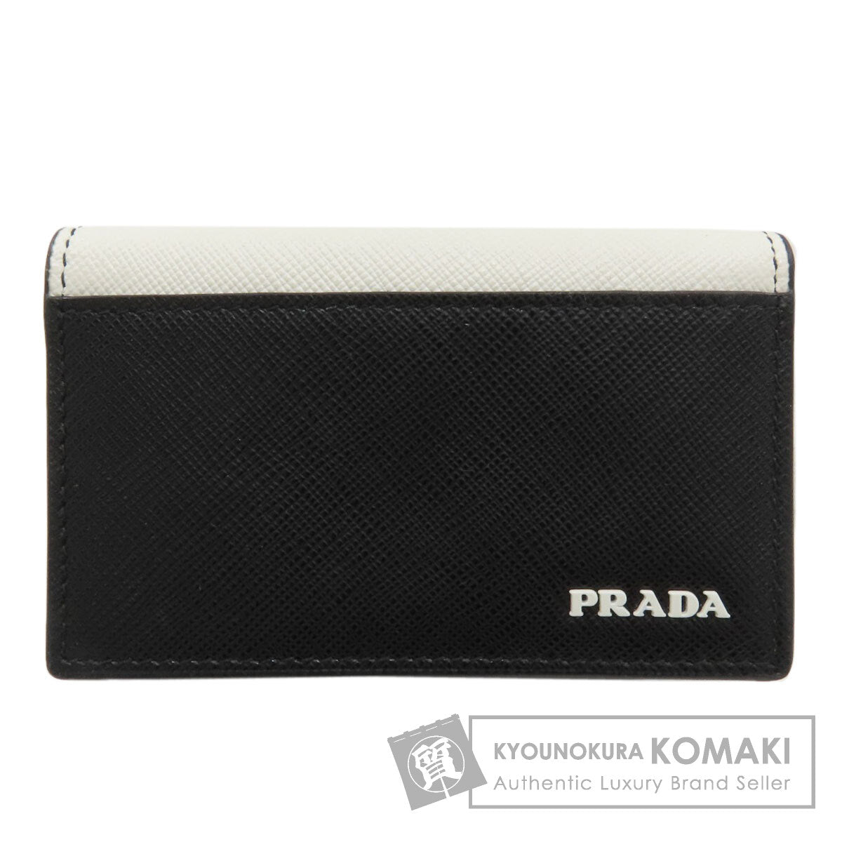 PRADA logo Card Case Safiano Ladies [Used]