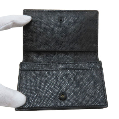 PRADA logo Card Case Safiano Ladies [Used]