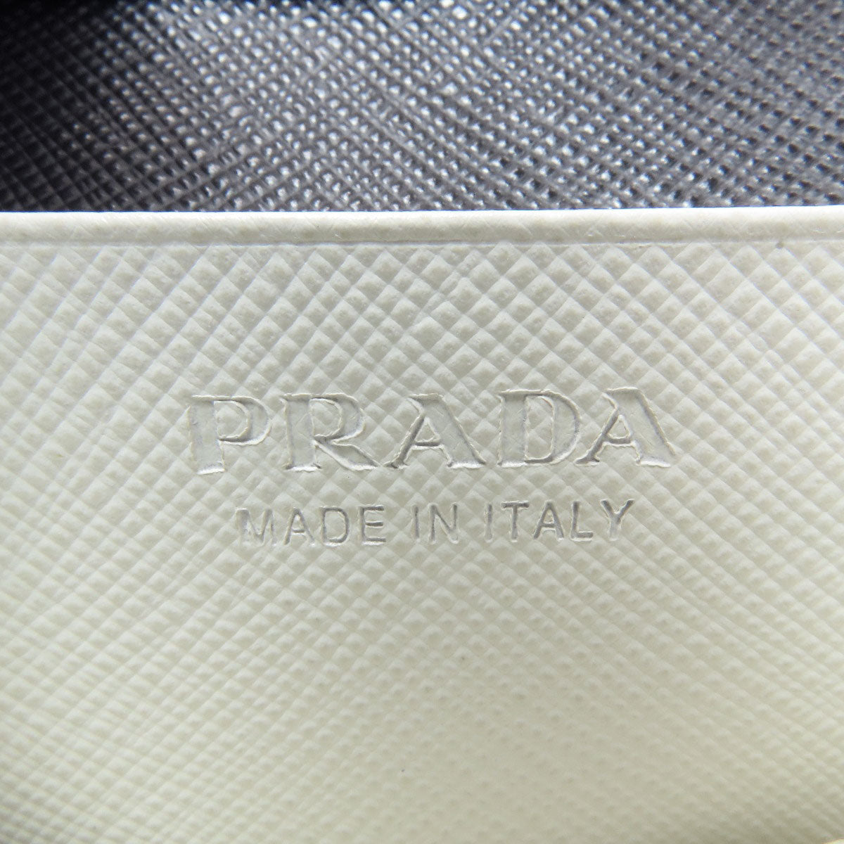 PRADA logo Card Case Safiano Ladies [Used]