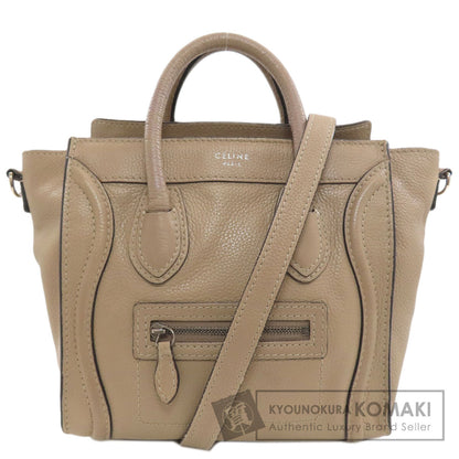 CELINE Luggage nano 2 WAY Handbag Calf Ladies [Used]
