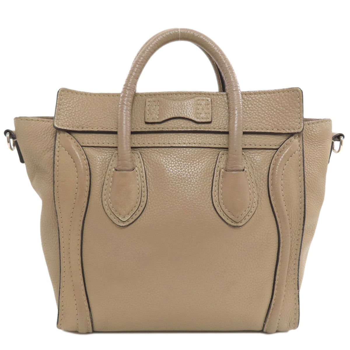 CELINE Luggage nano 2 WAY Handbag Calf Ladies [Used]