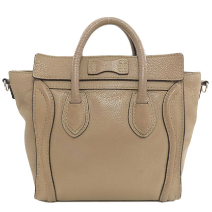 CELINE Luggage nano 2 WAY Handbag Calf Ladies [Used]