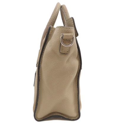 CELINE Luggage nano 2 WAY Handbag Calf Ladies [Used]
