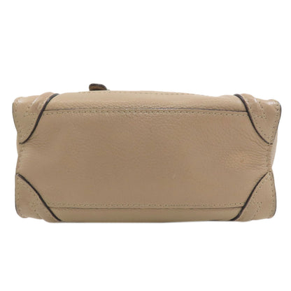CELINE Luggage nano 2 WAY Handbag Calf Ladies [Used]