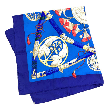 HERMES Carre90 Daimyo Prince of the Land of the Rising Sun Scarf Silk Ladies [Used]