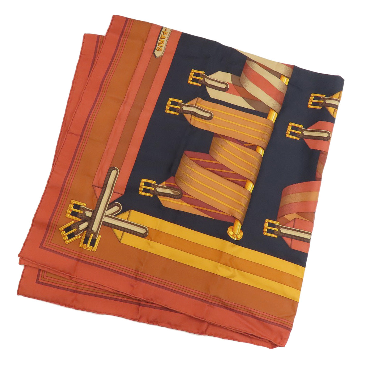 HERMES Carre90 Suspender Belt Scarf Silk Ladies [Used]