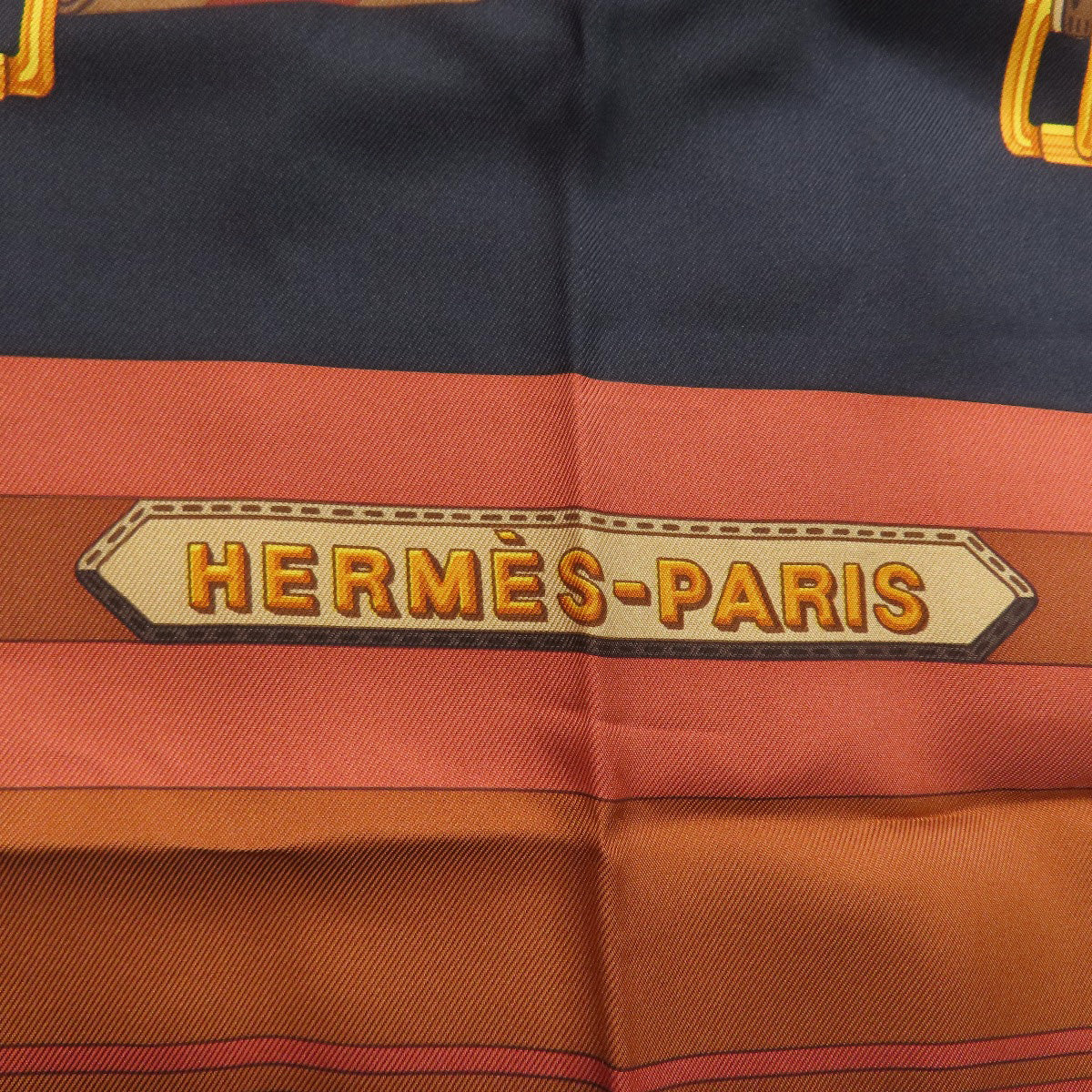 HERMES Carre90 Suspender Belt Scarf Silk Ladies [Used]
