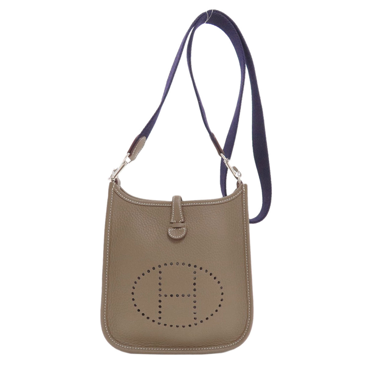 HERMES Evelyne TPM Etoupe SilverHardware Shoulder Bag Taurillon Clemence Ladies [Used]