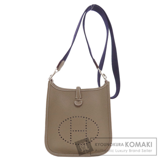 HERMES Evelyne TPM Etoupe SilverHardware Shoulder Bag Taurillon Clemence Ladies [Used]