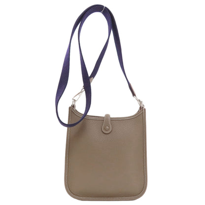 HERMES Evelyne TPM Etoupe SilverHardware Shoulder Bag Taurillon Clemence Ladies [Used]