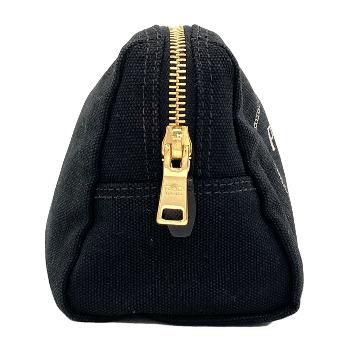 PRADA logo Cosmetics Pouch Canvas Ladies [Used]