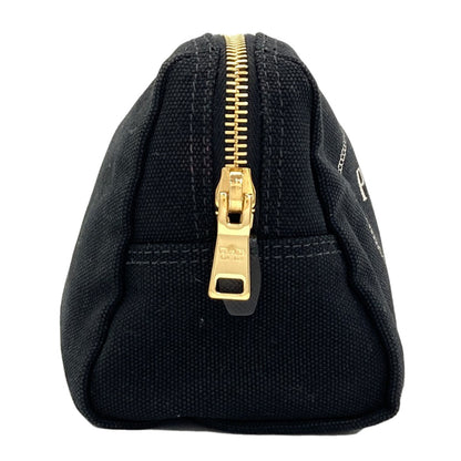 PRADA logo Cosmetics Pouch Canvas Ladies [Used]