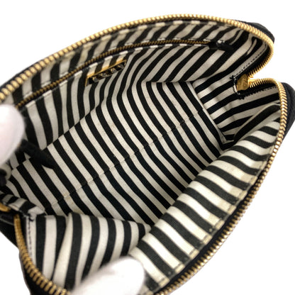 PRADA logo Cosmetics Pouch Canvas Ladies [Used]