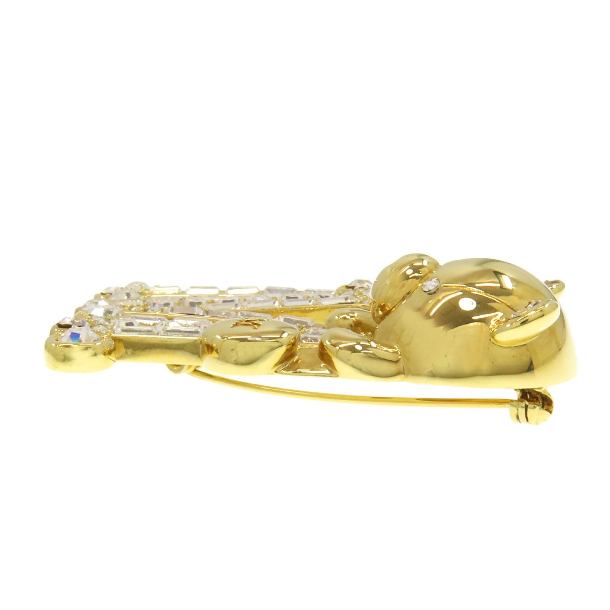 MAX MARA Initials M Bear Brooch Metal Ladies [Used]