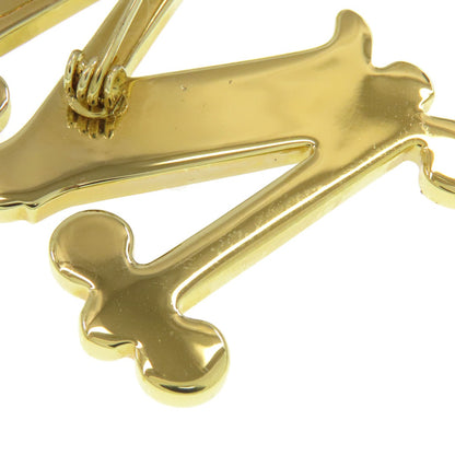 MAX MARA Initials M Bear Brooch Metal Ladies [Used]