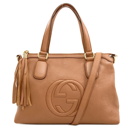 GUCCI 308362 Soho interlocking G 2WAY Handbag Calf Ladies [Used]