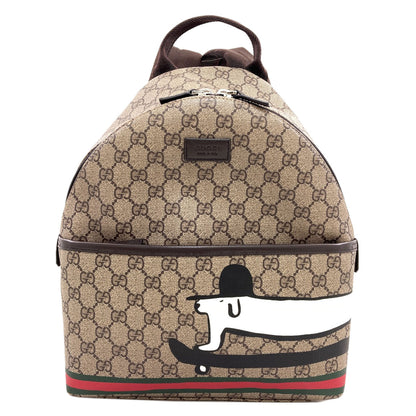 GUCCI 782708 Children's GG Supreme Dog Ewan Roberts Backpack Â· Daypack PVC Ladies [Used]