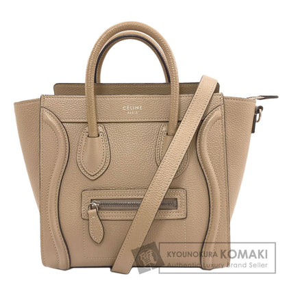 CELINE Luggage nano 2 WAY Handbag Calf Ladies [Used]