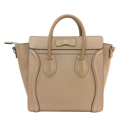 CELINE Luggage nano 2 WAY Handbag Calf Ladies [Used]