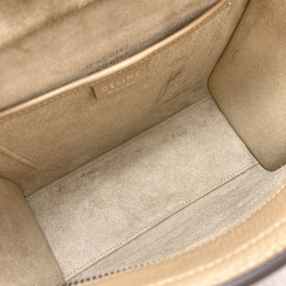 CELINE Luggage nano 2 WAY Handbag Calf Ladies [Used]
