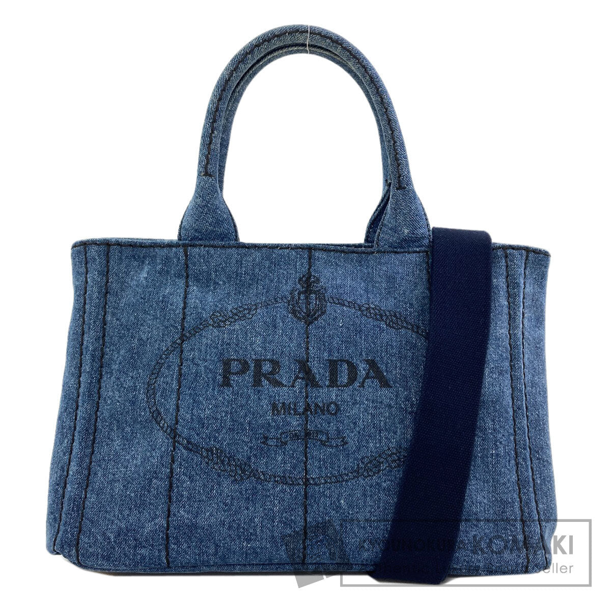PRADA 1BG439 Canapa mini 2 WAY Handbag Denim Ladies [Used]