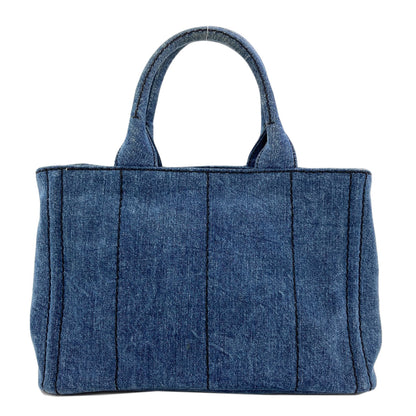PRADA 1BG439 Canapa mini 2 WAY Handbag Denim Ladies [Used]