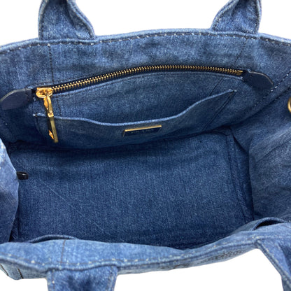 PRADA 1BG439 Canapa mini 2 WAY Handbag Denim Ladies [Used]