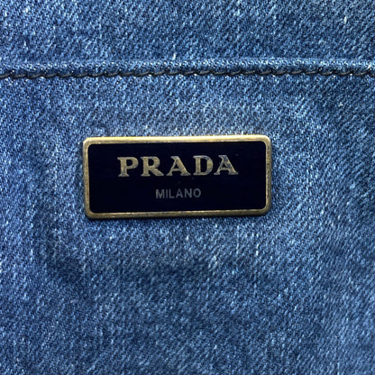 PRADA 1BG439 Canapa mini 2 WAY Handbag Denim Ladies [Used]