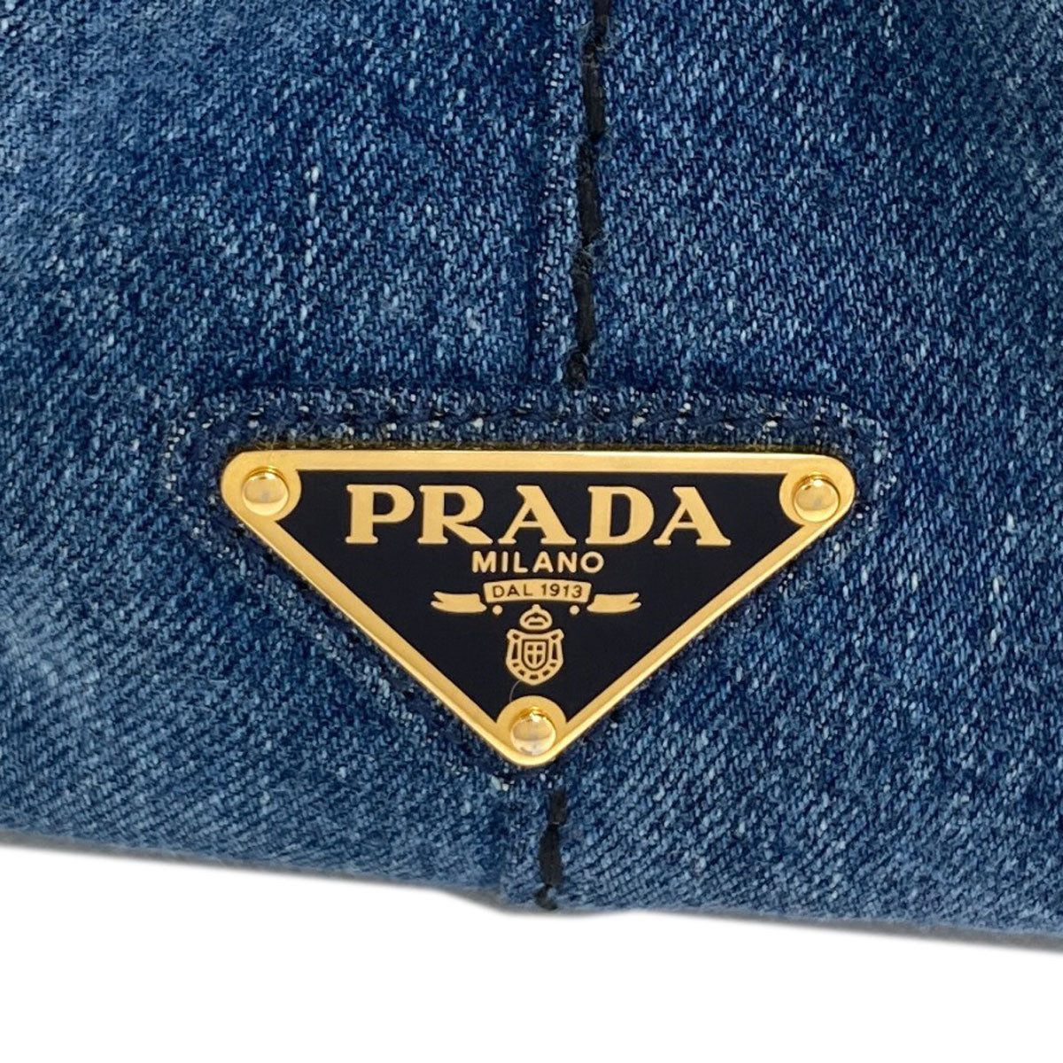 PRADA 1BG439 Canapa mini 2 WAY Handbag Denim Ladies [Used]
