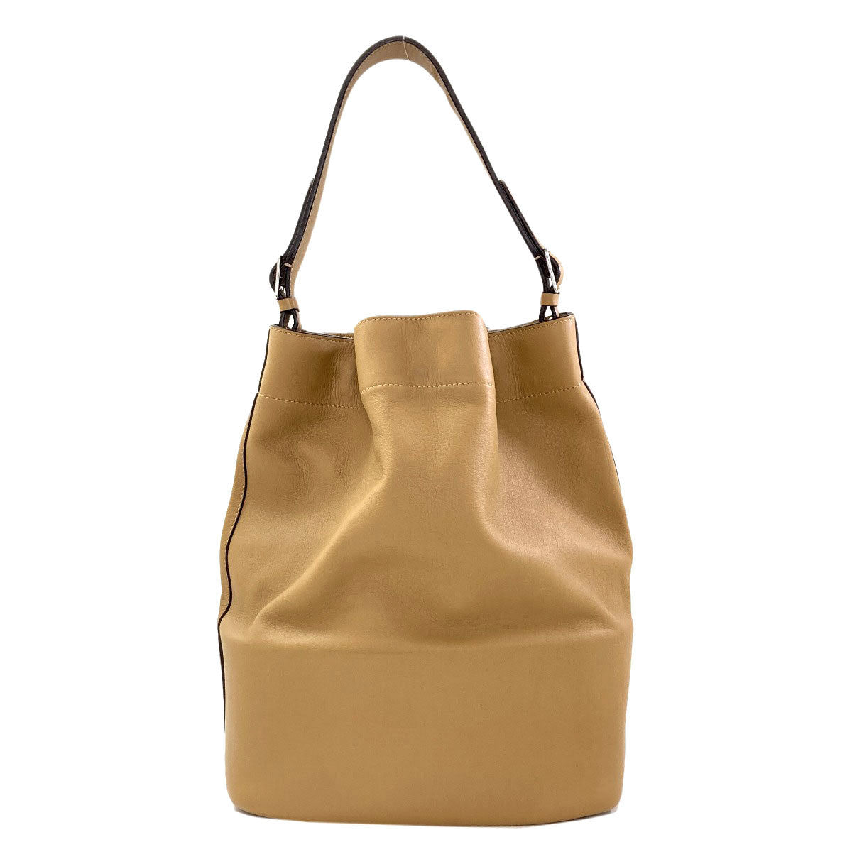 CELINE Small drawstring Shoulder Bag Calf Ladies [Used]