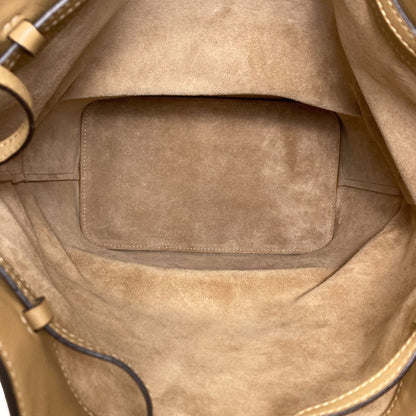 CELINE Small drawstring Shoulder Bag Calf Ladies [Used]