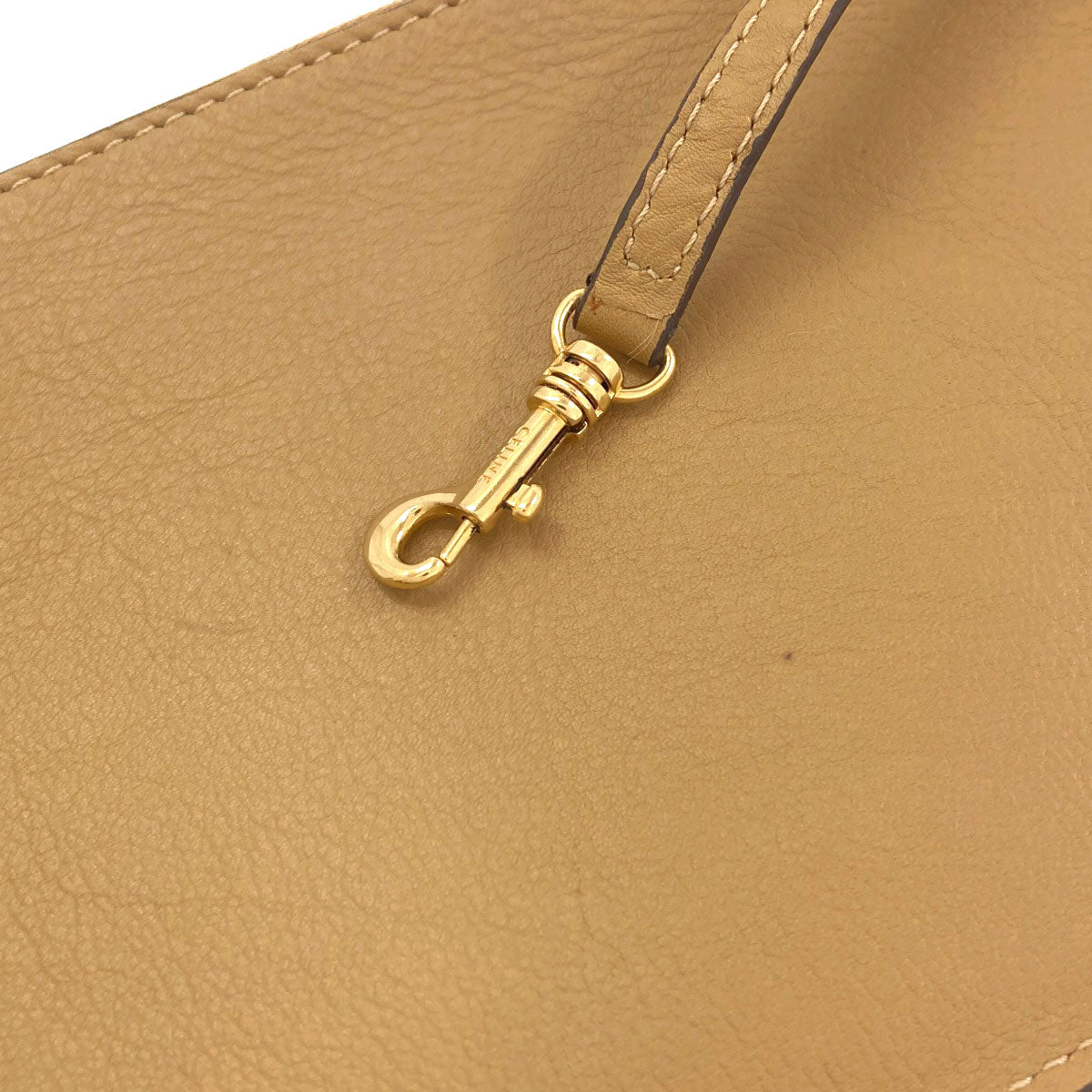 CELINE Small drawstring Shoulder Bag Calf Ladies [Used]